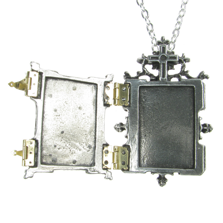 Alchemy Gothic Orthodox Icon Locket and Chain - Unistylez.com